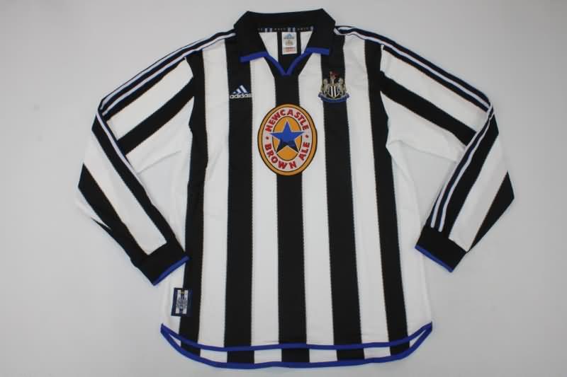 Newcastle United Soccer Jersey Home Long Retro Replica 1999/00 Newcastle United Soccer Jersey Home Long Retro Replica 1999/00