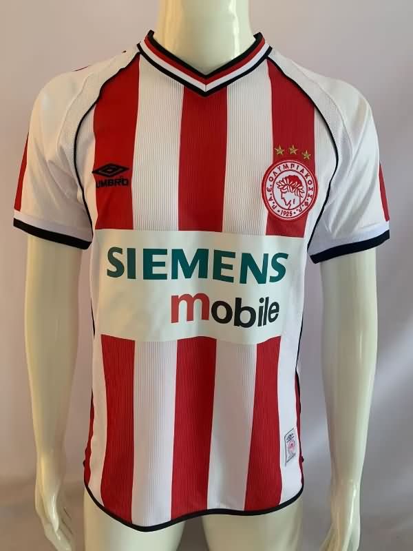 AAA Quality Olympiacos 2001/02 Home Retro Soccer Jersey