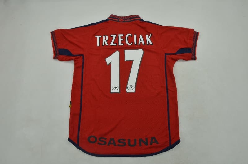AAA Quality Osasuna 2000/01 Home Retro Soccer Jersey