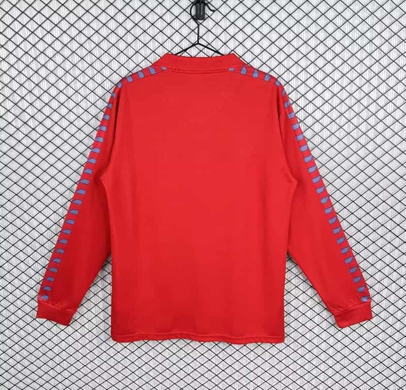 AAA Quality Osasuna 1983/84 Home Retro Long Sleeve Soccer Jersey