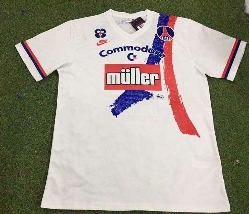 Paris St German Soccer Jersey Away Retro Replica 1991/1992