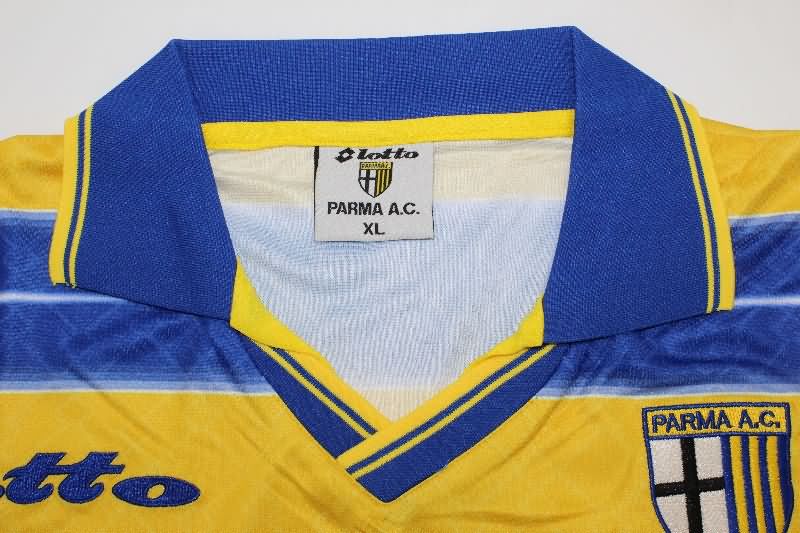 AAA Quality Parma 1998/99 Home Retro Long Sleeve Soccer Jersey