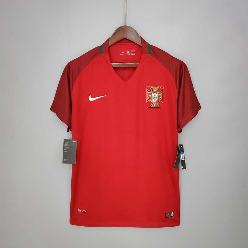 Portugal Soccer Jersey Home Retro Replica 2016/17 Portugal Soccer Jersey Home Retro Replica 2016/17