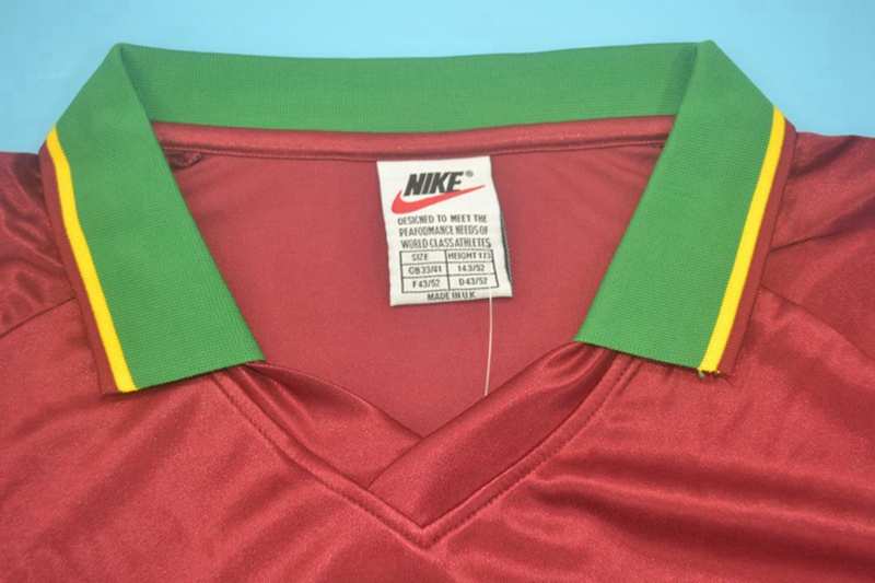 Portugal Soccer Jersey Home Retro Replica 1998