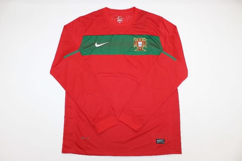 AAA Quality Portugal 2010 Home Long Sleeve Retro Soccer Jersey (Player)