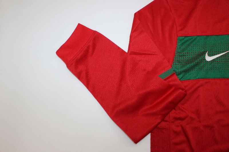 AAA Quality Portugal 2010 Home Long Sleeve Retro Soccer Jersey (Player)