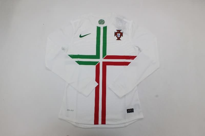 AAA Quality Portugal 2012 Away Long Sleeve Retro Soccer Jersey (Player)