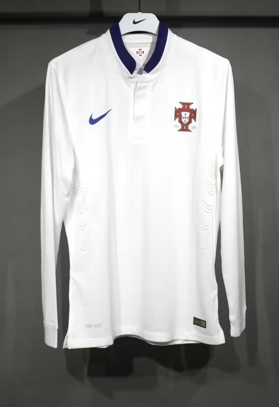 AAA Quality Portugal 2014 Away Retro Long Sleeve Soccer Jersey (Player)