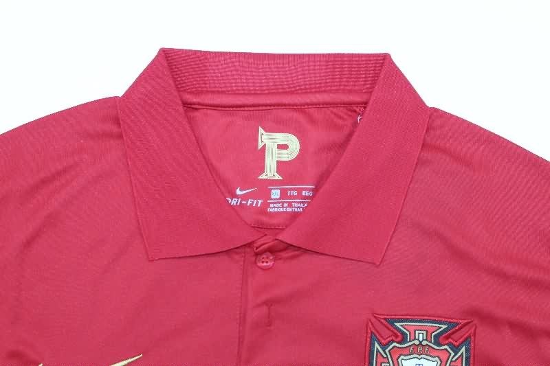 AAA Quality Portugal 2020 Home Long Sleeve Retro Soccer Jersey