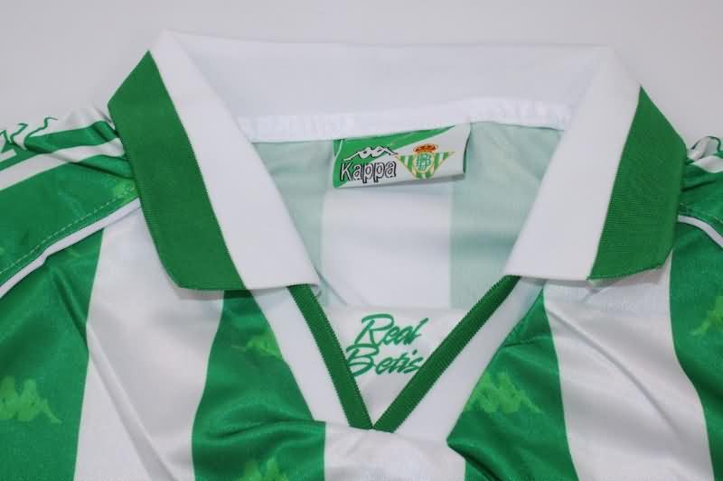 Real Betis Soccer Jersey Home Long Slevee Retro Replica 1995/97
