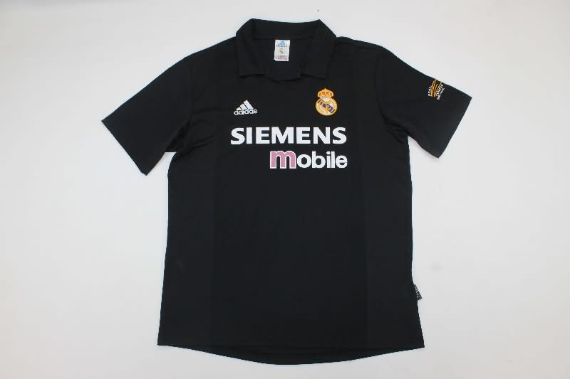 Real Madrid Soccer Jersey Away Retro Replica 2002/03