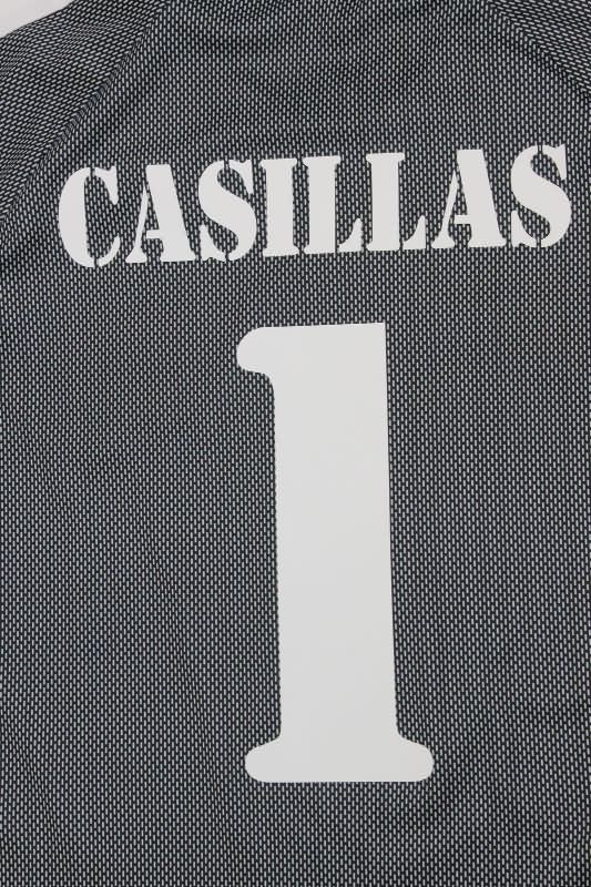 Real Madrid Soccer Jersey Goalkeeper Black Retro Replica 2002/03