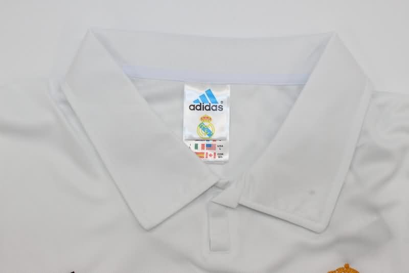 Real Madrid Soccer Jersey Home Long Sleeve Retro Replica 2002/03