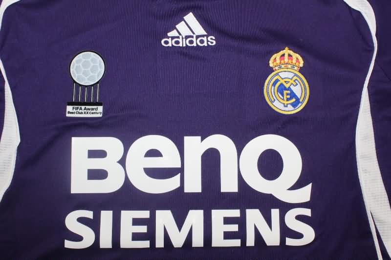 Real Madrid Soccer Jersey Third Long Sleeve Retro Replica 2006/07
