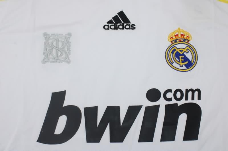 Real Madrid Soccer Jersey Home Long Sleeve Retro Replica 2009/10