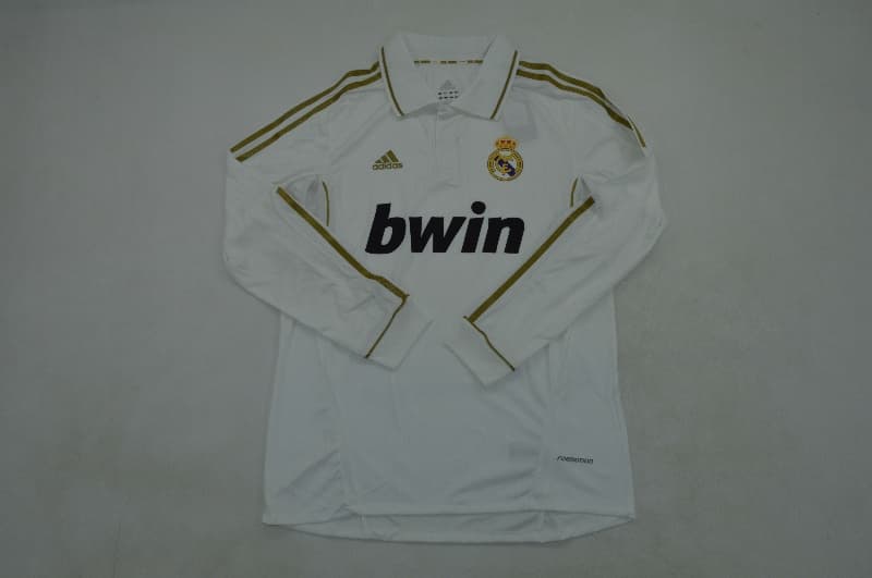 AAA Quality Real Madrid 2011/12 Home Retro Long Sleeve Soccer Jersey (Player) AAA Quality Real Madrid 2011/12 Home Retro Long Sleeve Soccer Jersey (Player)