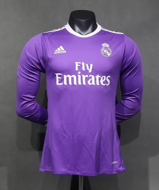 Real Madrid Soccer Jersey Away Long Retro (Player) 2016/17