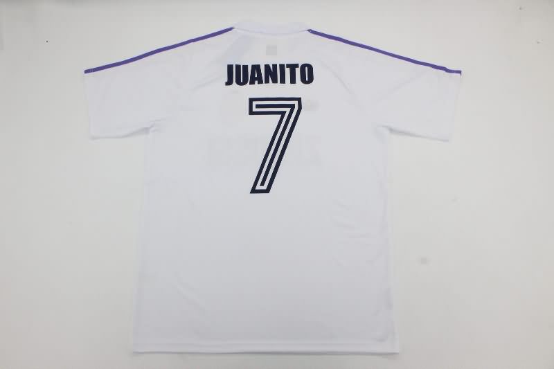 Real Madrid Soccer Jersey Home Retro Replica 1984/85