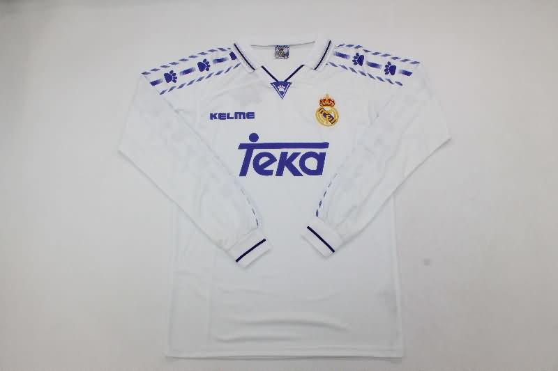 AAA Quality Real Madrid 1996/97 Home Long Sleeve Retro Soccer Jersey