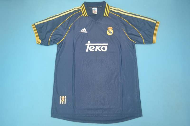 Real Madrid Soccer Jersey Away Retro Replica 1998/99
