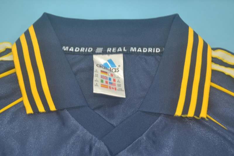 Real Madrid Soccer Jersey Away Retro Replica 1998/99
