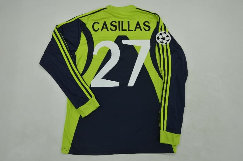 AAA Quality Real Madrid 1999/00 Goalkeeper Long Retro Soccer Jersey