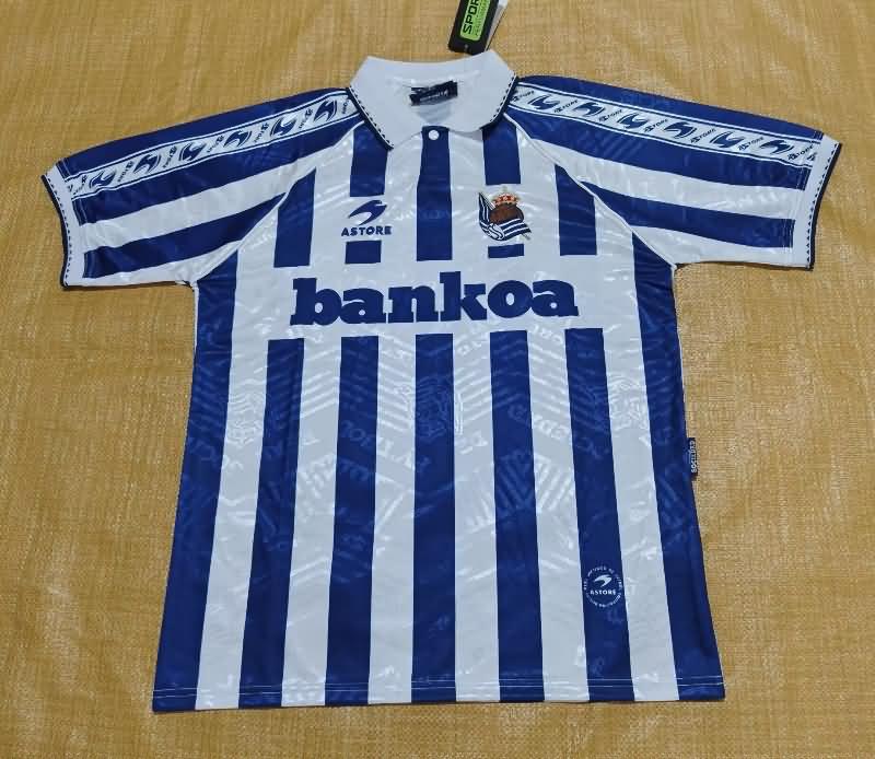 Real Sociedad Soccer Jersey Home Retro Replica 1994/95 Real Sociedad Soccer Jersey Home Retro Replica 1994/95