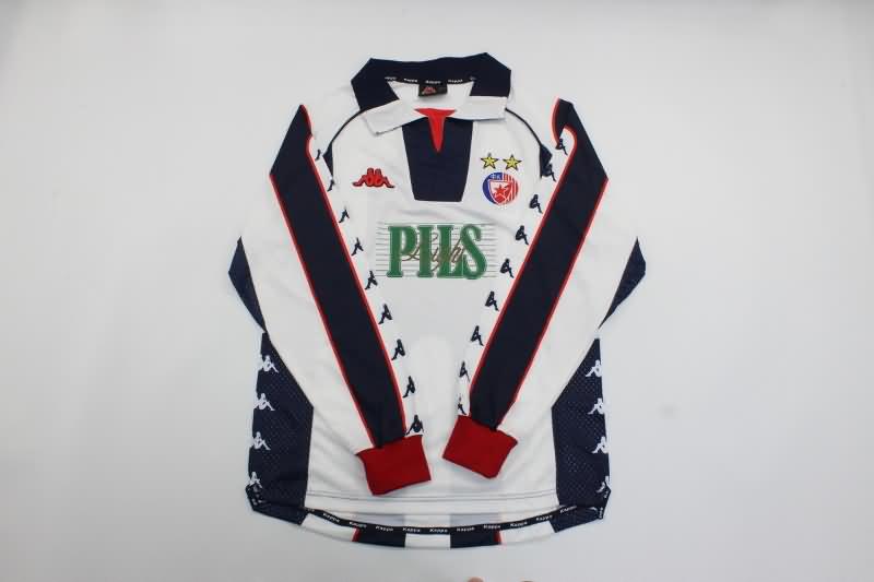 Red Star Belgrade Soccer Jersey Away Long Sleeve Retro Replica 1990/91 Red Star Belgrade Soccer Jersey Away Long Sleeve Retro Replica 1990/91