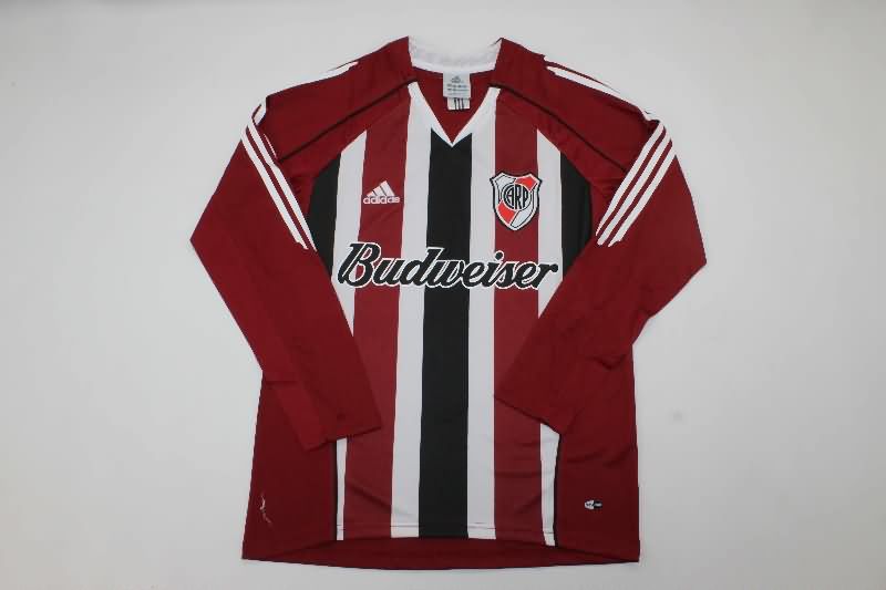 AAA Quality River Plate 2005/06 Away Long Sleeve Retro Soccer Jersey