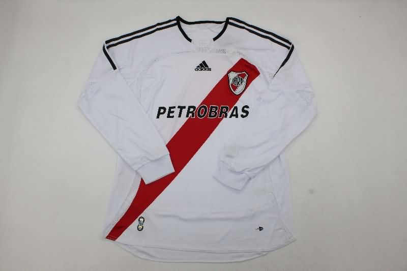 River Plate Soccer Jersey Home Long Sleeve Retro Replica 2006/07