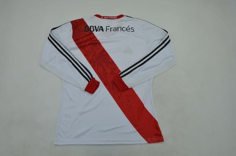River Plate Soccer Jersey Home Long Retro Replica 2013/14
