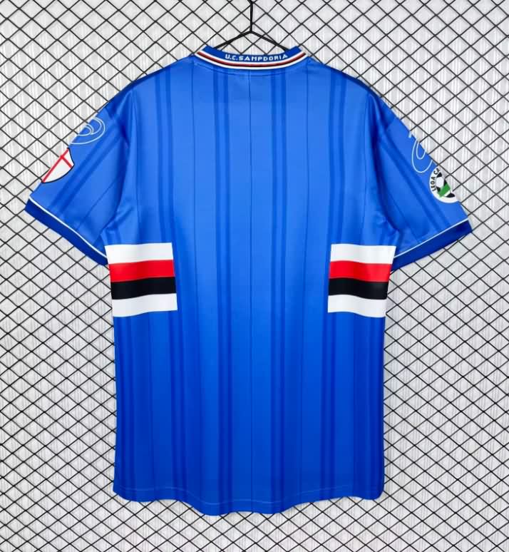 AAA Quality Sampdoria 2000/01 Home Retro Soccer Jersey