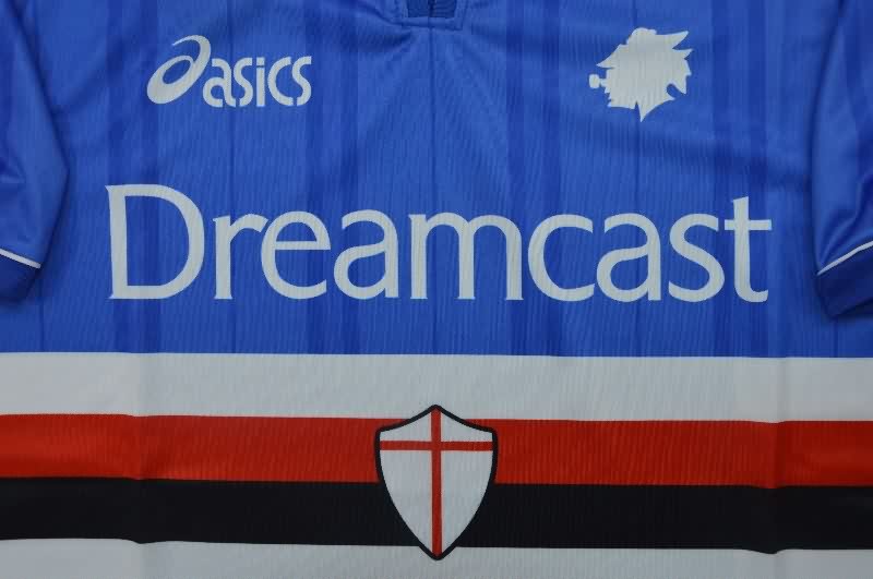 AAA Quality Sampdoria 2000/01 Home Retro Soccer Jersey