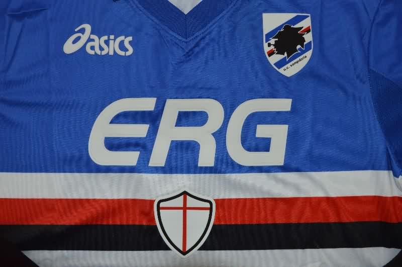 AAA Quality Sampdoria 2003/04 Home Retro Soccer Jersey