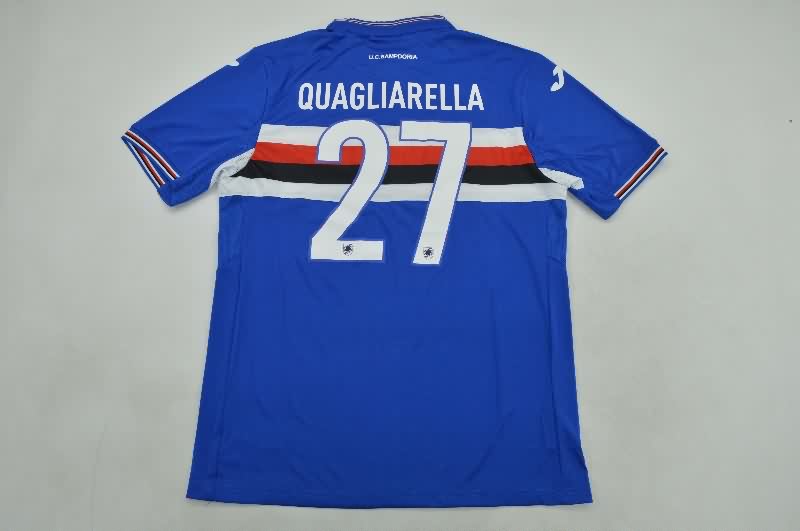 AAA Quality Sampdoria 2015/16 Home Retro Soccer Jersey