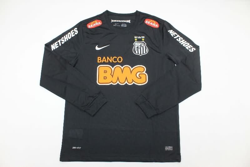 AAA Quality Santos 2012/13 Black Retro Long Sleeve Soccer Jersey