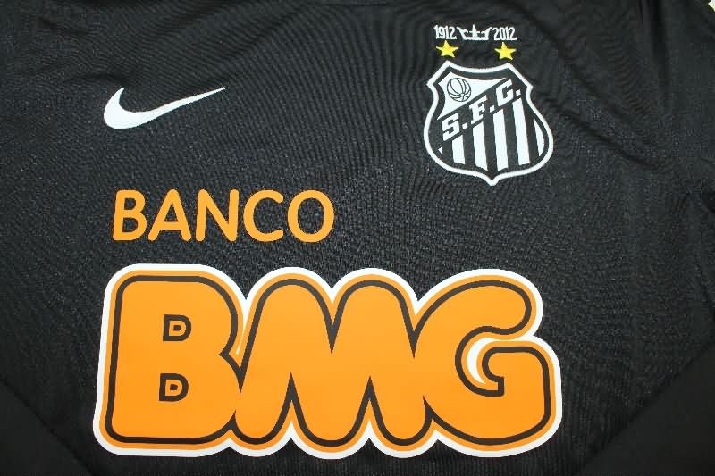 AAA Quality Santos 2012/13 Black Retro Long Sleeve Soccer Jersey
