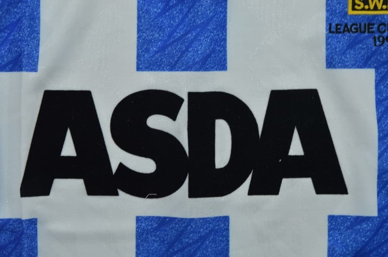 AAA Quality Sheffield Wednesday 1991 League Cup Final Retro Soccer Jersey