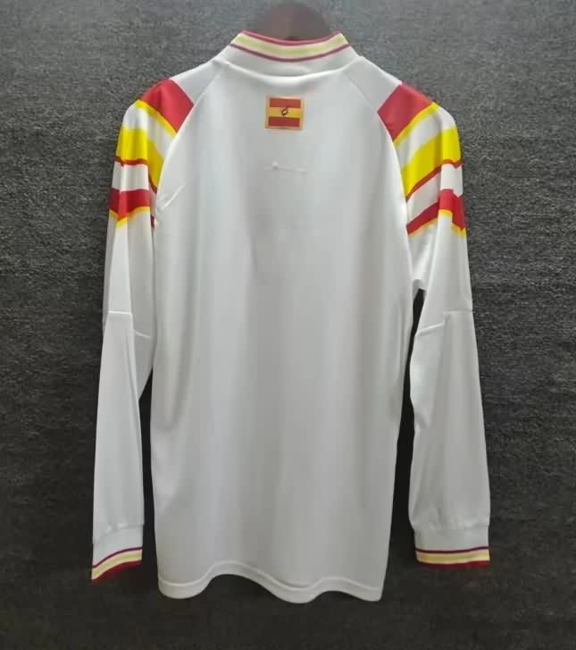 AAA Quality Spain 1996 Away Retro Long Sleeve Soccer Jersey