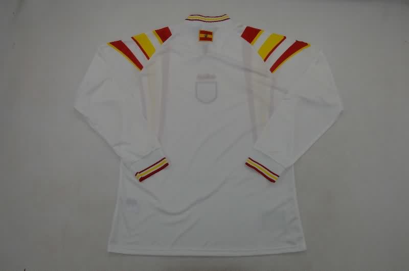 AAA Quality Spain 1996 Away Retro Long Sleeve Soccer Jersey