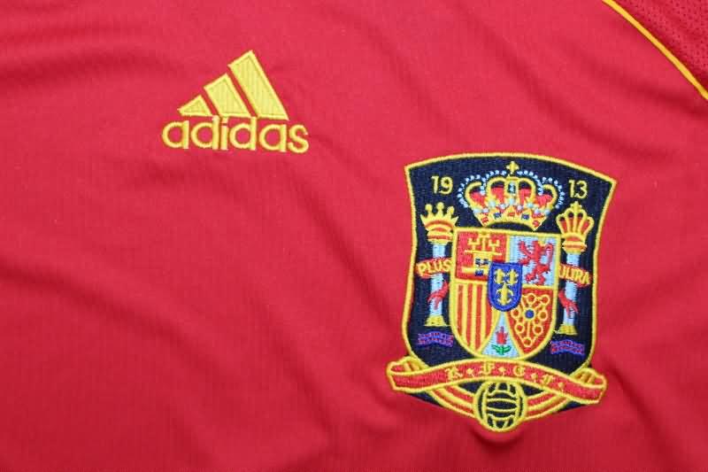 Spain Soccer Jersey Home Retro Replica 2008