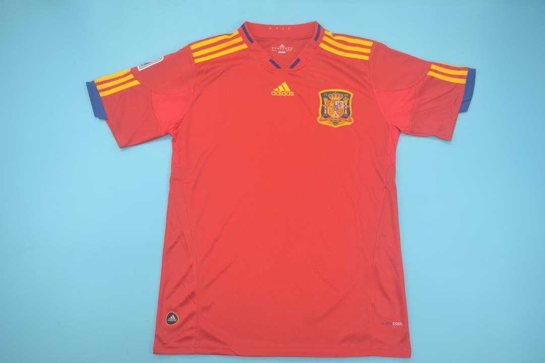 Spain Soccer Jersey Home Retro Replica 2010