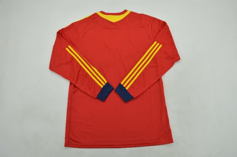AAA Quality Spain 2013 Home Long Sleeve Retro Soccer Jersey
