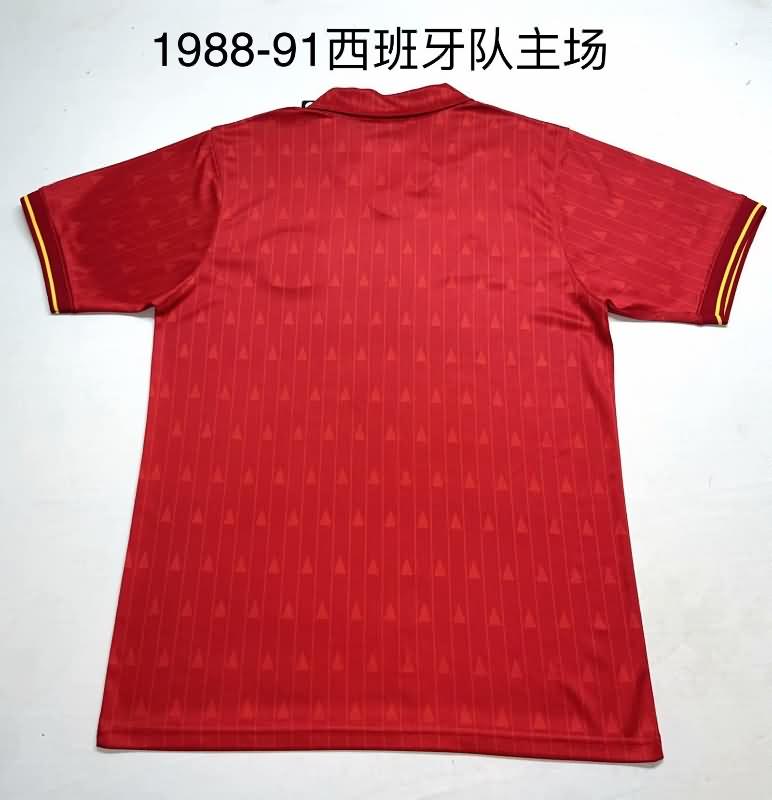 Spain Soccer Jersey Home Retro Replica 1988/91