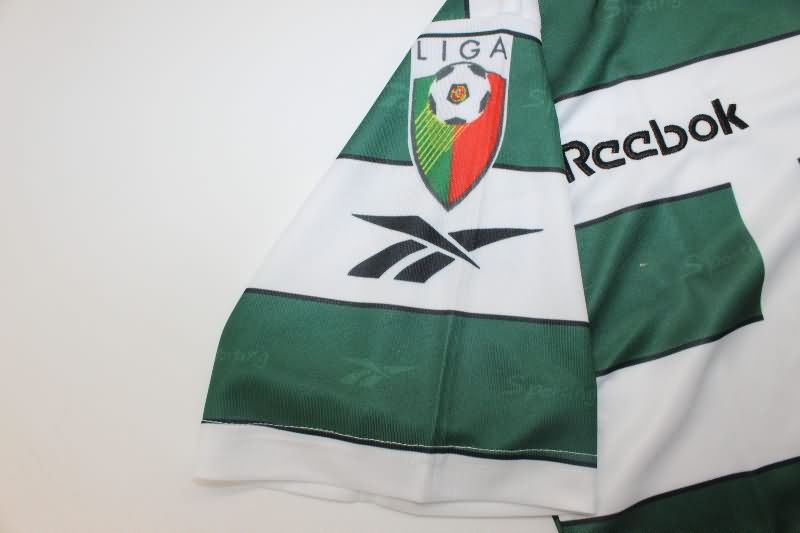 AAA Quality Sporting Lisbon 2000/01 Home Retro Soccer Jersey
