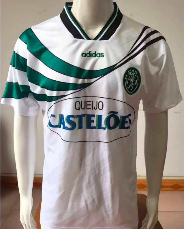 AAA Quality Sporting Lisbon 1994/95 Away Retro Soccer Jersey AAA Quality Sporting Lisbon 1994/95 Away Retro Soccer Jersey