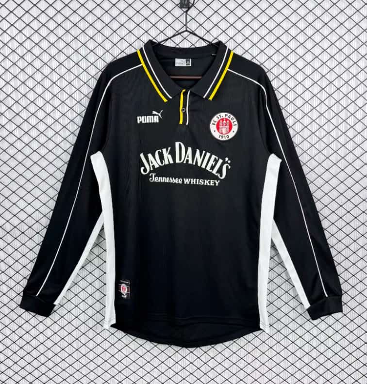 AAA Quality St Pauli 1999/00 Away Retro Long Sleeve Soccer Jersey