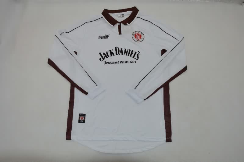 AAA Quality St Pauli 1999/00 Home Retro Long Sleeve Soccer Jersey