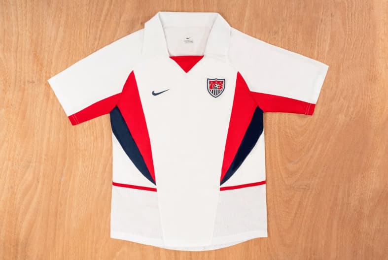 AAA Quality USA 2002 Home Retro Soccer Jersey