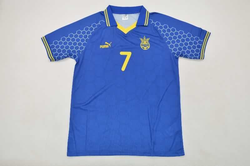 AAA Quality Ukraine 1998 Away Retro Soccer Jersey